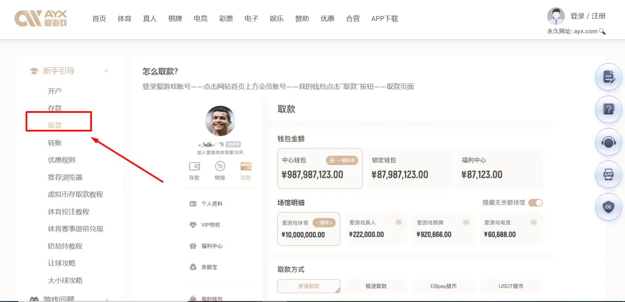 在爱游戏体育成功提款需要满足哪些条件？